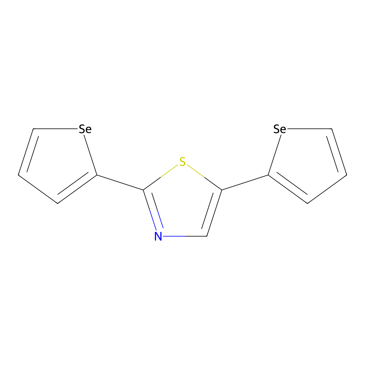 2,5-Diselenophen-2-yl-1,3-thiazole molecular structure, CAS 128141-00-4