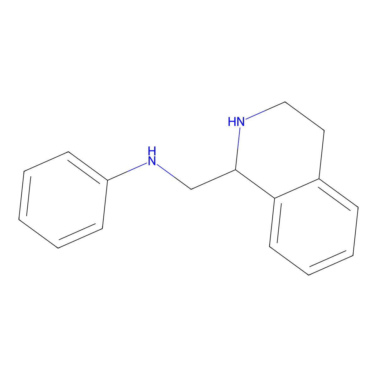 N-[(1,2,3,4-Tetrahydroisoquinolin-1-yl)methyl]aniline molecular structure, CAS 1281414-17-2