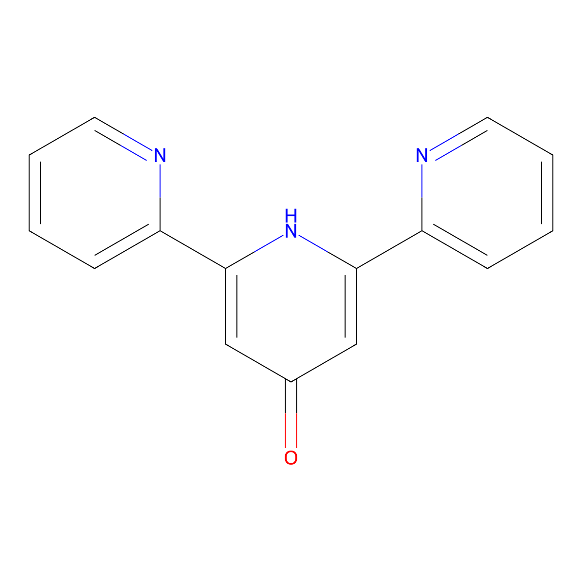 2,6-Bis(2-pyridyl)-4(1H)-pyridone molecular structure, CAS 128143-88-4