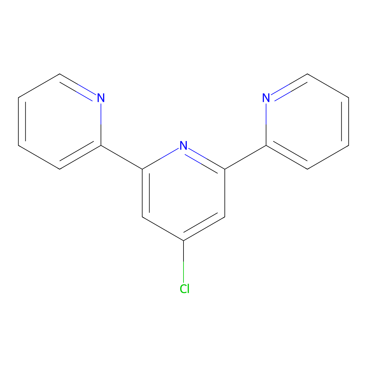 4'-Chloro-2,2':6',2''-terpyridine molecular structure, CAS 128143-89-5