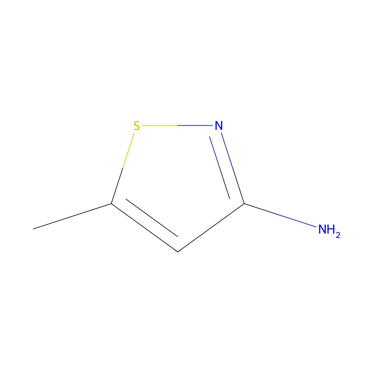 5-Methylisothiazol-3-amine molecular structure, CAS 128146-85-0