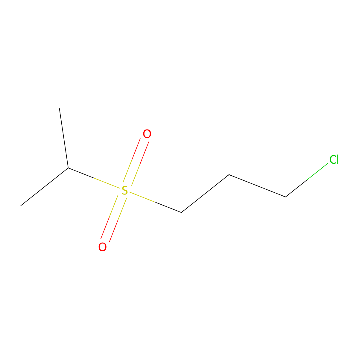 1-Chloro-3-(propane-2-sulfonyl)propane molecular structure, CAS 128147-27-3