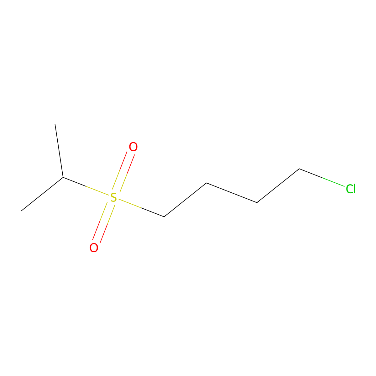 1-Chloro-4-(isopropylsulfonyl)butane molecular structure, CAS 128147-28-4