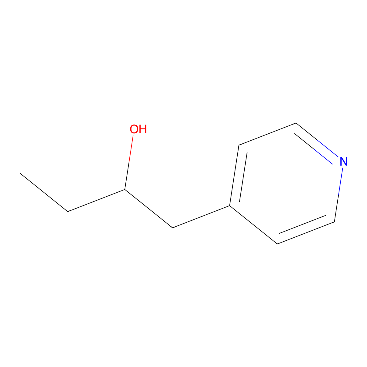 1-(Pyridin-4-yl)butan-2-ol molecular structure, CAS 1281501-43-6