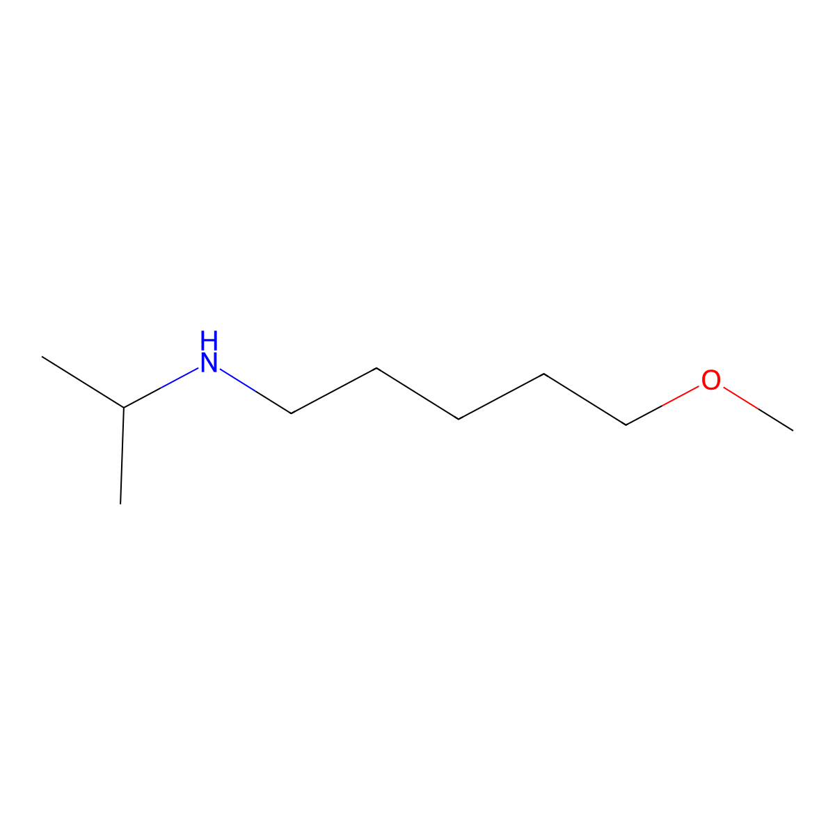 (5-Methoxypentyl)(propan-2-yl)amine molecular structure, CAS 1281550-90-0