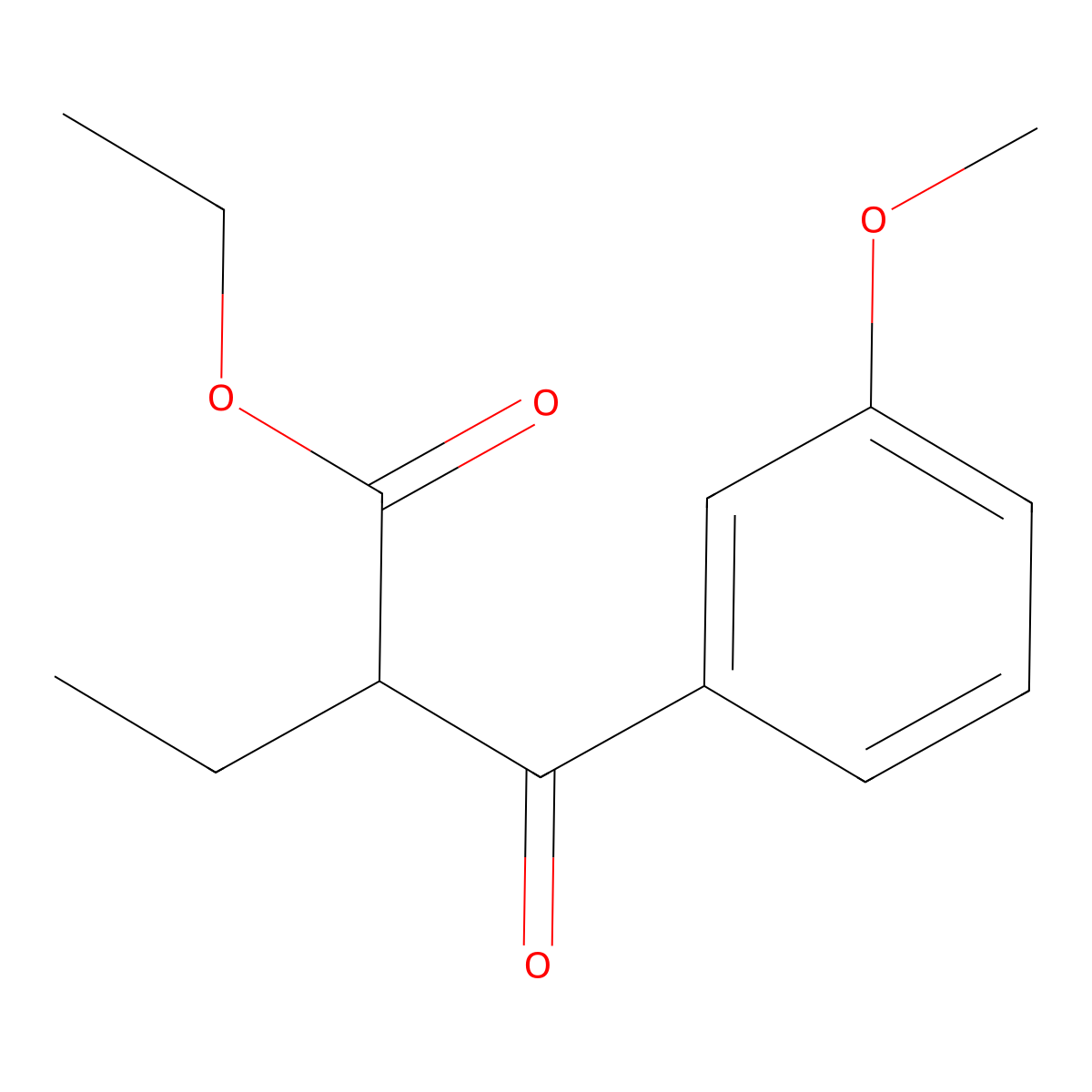 Ethyl 2-(3-methoxybenzoyl)butanoate molecular structure, CAS 1281557-09-2