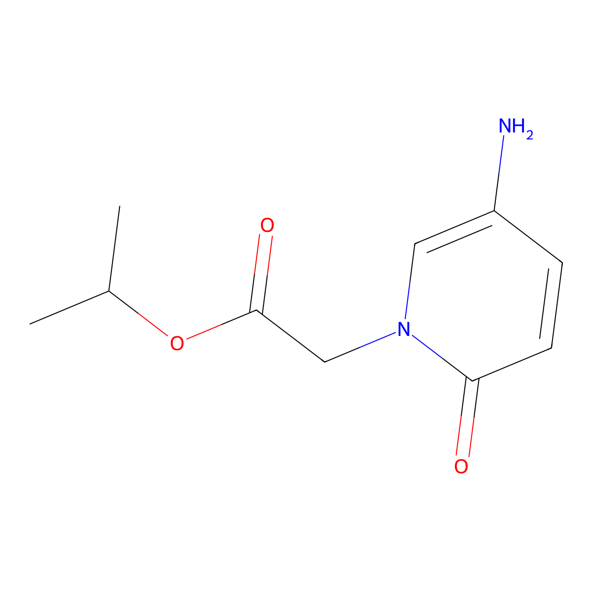 Isopropyl 2-(5-amino-2-oxopyridin-1(2h)-yl)acetate molecular structure, CAS 1281581-94-9