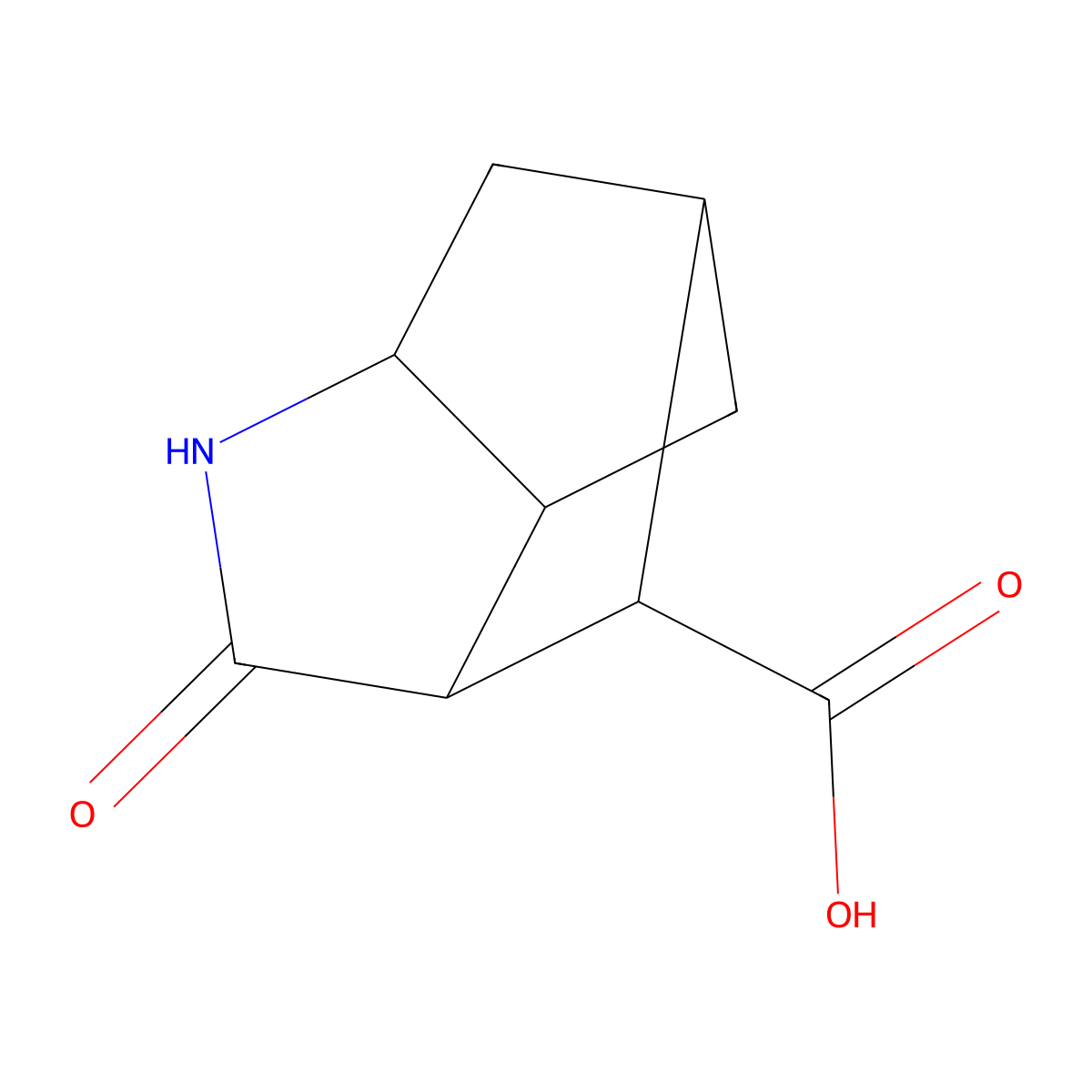 (3S,3aR,5S,6aS,7S)-2-oxooctahydro-3,5-methanocyclopenta[b]pyrrole-7-carboxylic acid molecular structure, CAS 1281588-03-1
