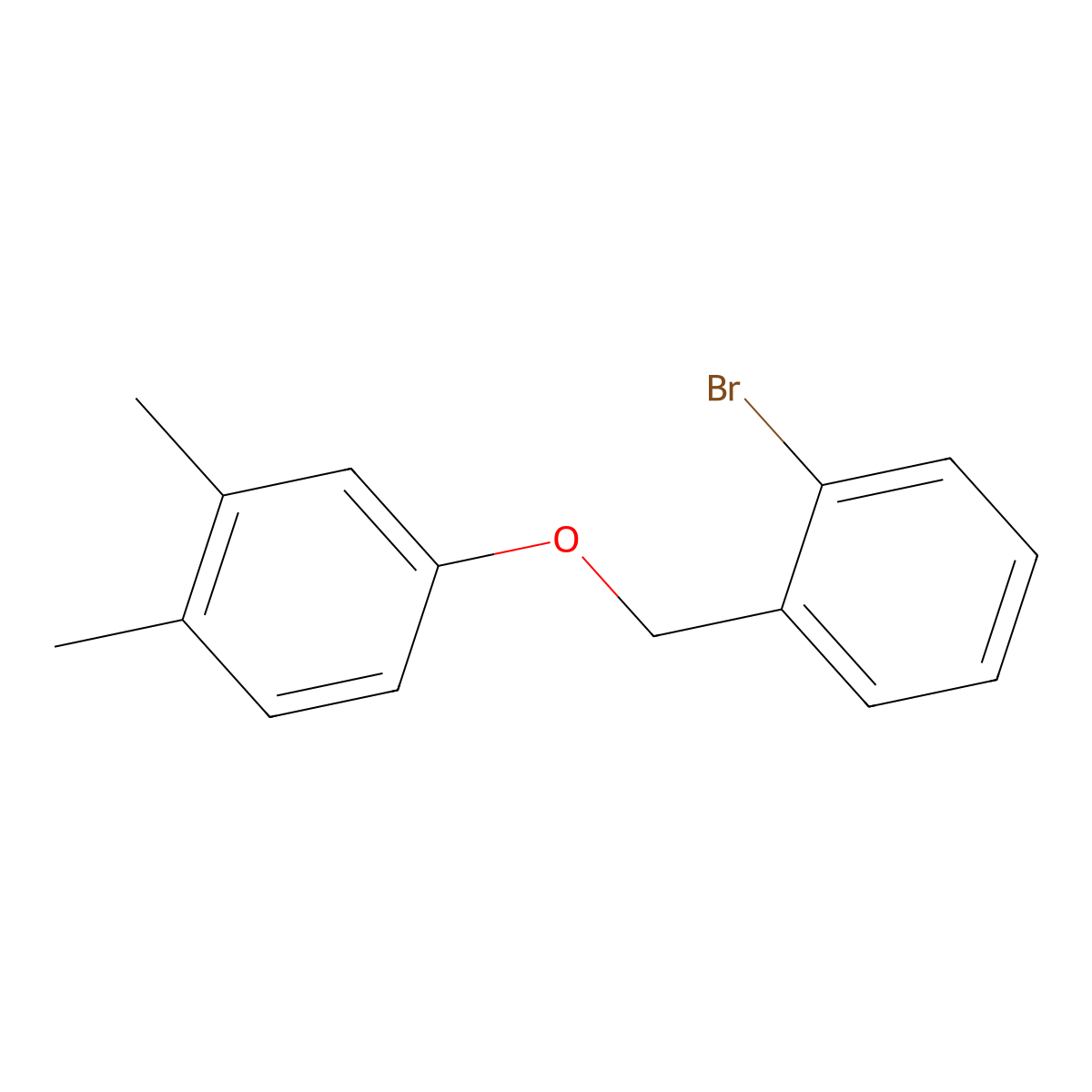 2-Bromobenzyl-(3,4-dimethylphenyl)ether molecular structure, CAS 1281658-73-8