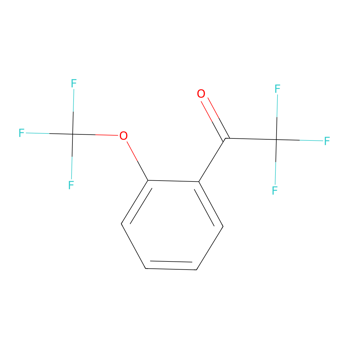 2'-(Trifluoromethoxy)-2,2,2-trifluoroacetophenone molecular structure, CAS 1281667-10-4