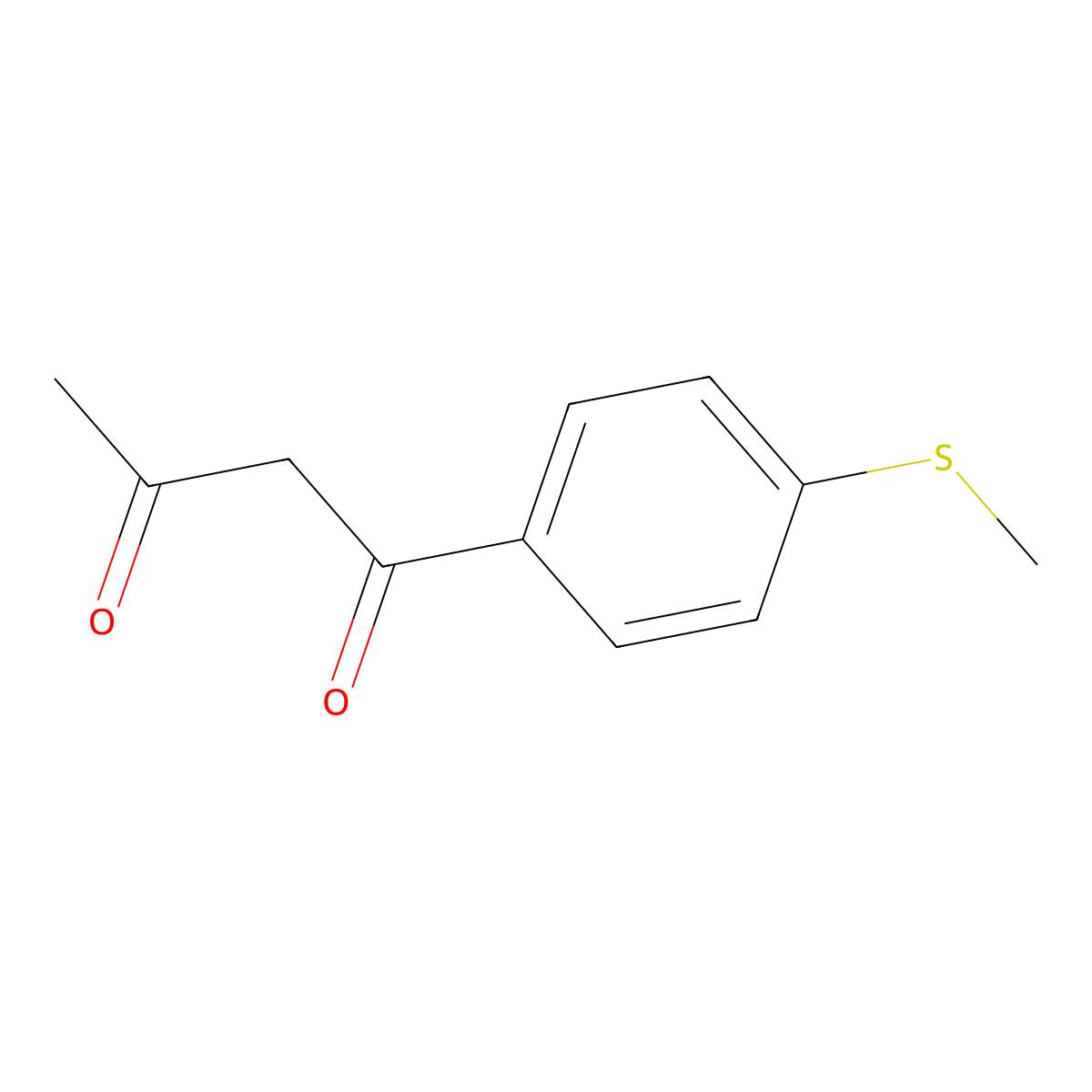 1-(4-(Methylthio)phenyl)butane-1,3-dione molecular structure, CAS 128172-84-9
