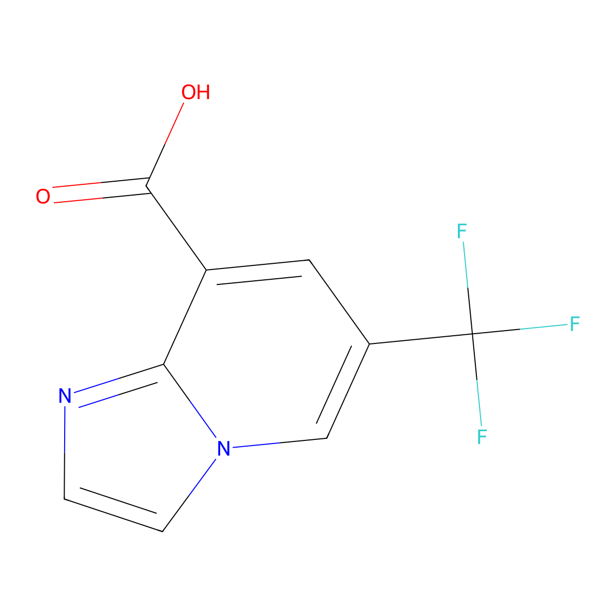 6-(Trifluoromethyl)imidazo[1,2-a]pyridine-8-carboxylic acid molecular structure, CAS 1281972-92-6