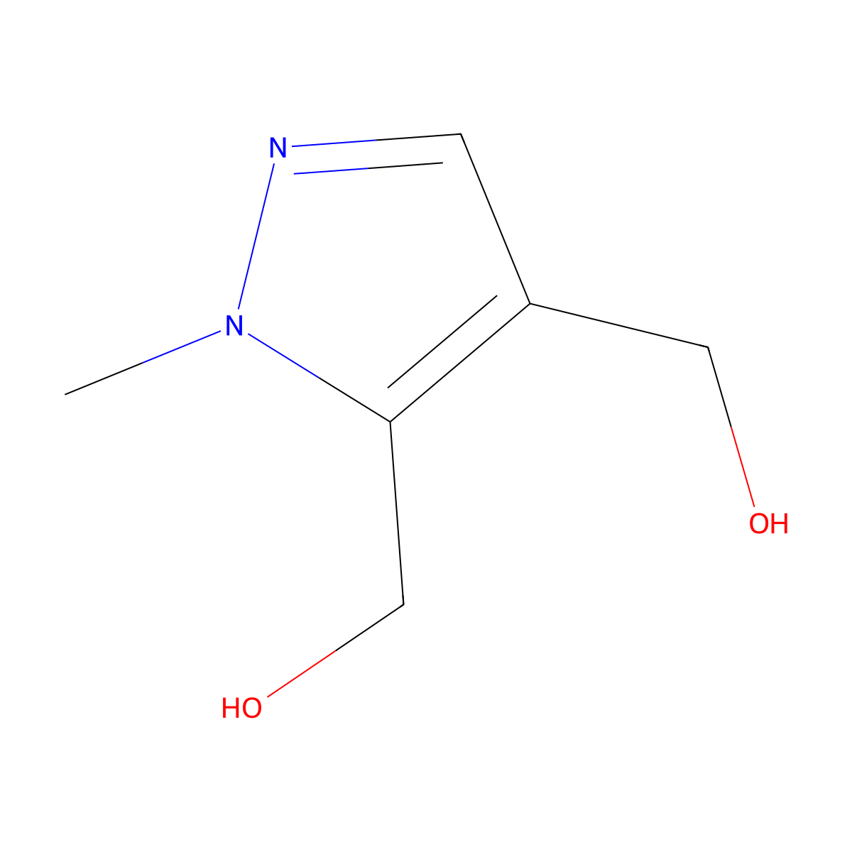 [4-(Hydroxymethyl)-1-methyl-1h-pyrazol-5-yl]methanol molecular structure, CAS 1281984-40-4