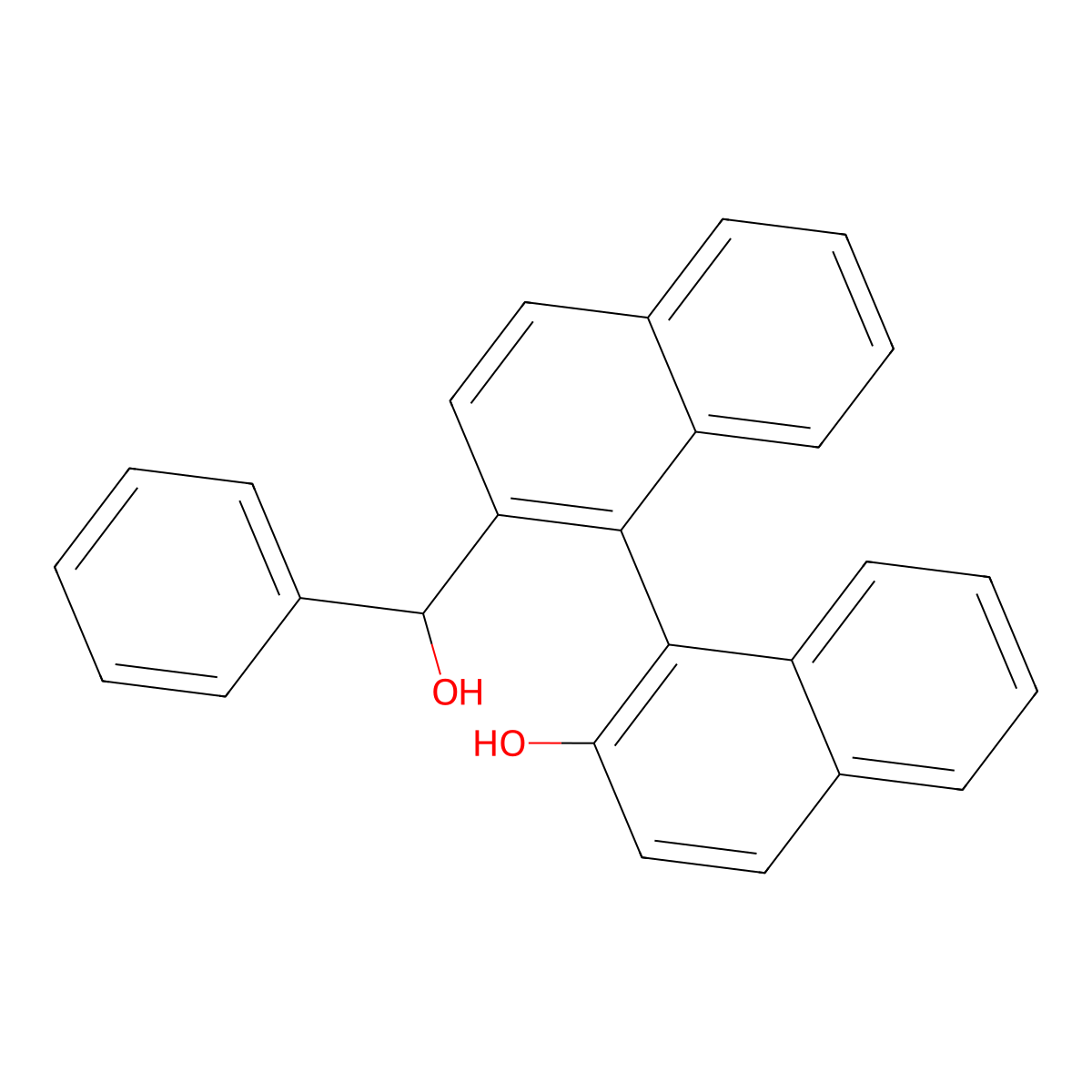 [1,1'-Binaphthalene]-2-methanol, 2'-hydroxy-alpha-phenyl-, (alphaR,1S)- molecular structure, CAS 1281985-73-6