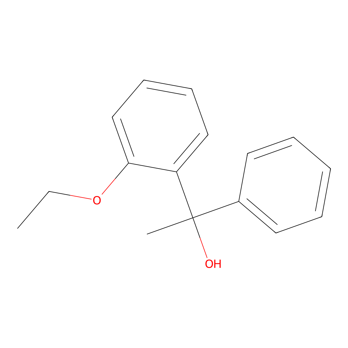2-Ethoxy-alpha-methyl-alpha-phenylbenzenemethanol molecular structure, CAS 1282021-35-5