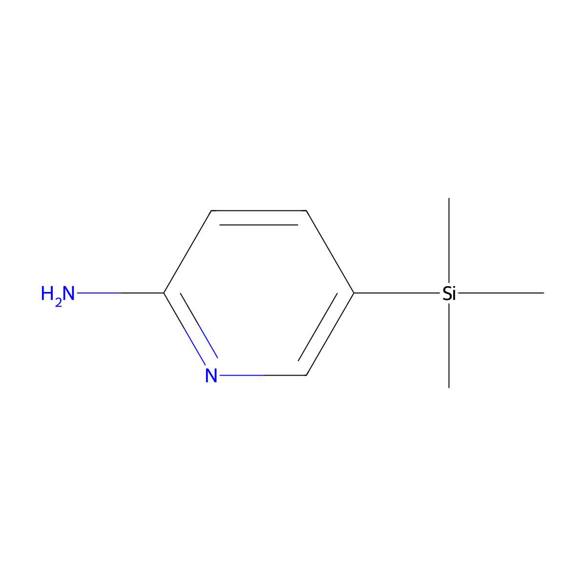 5-(Trimethylsilyl)pyridin-2-amine molecular structure, CAS 1282032-94-3