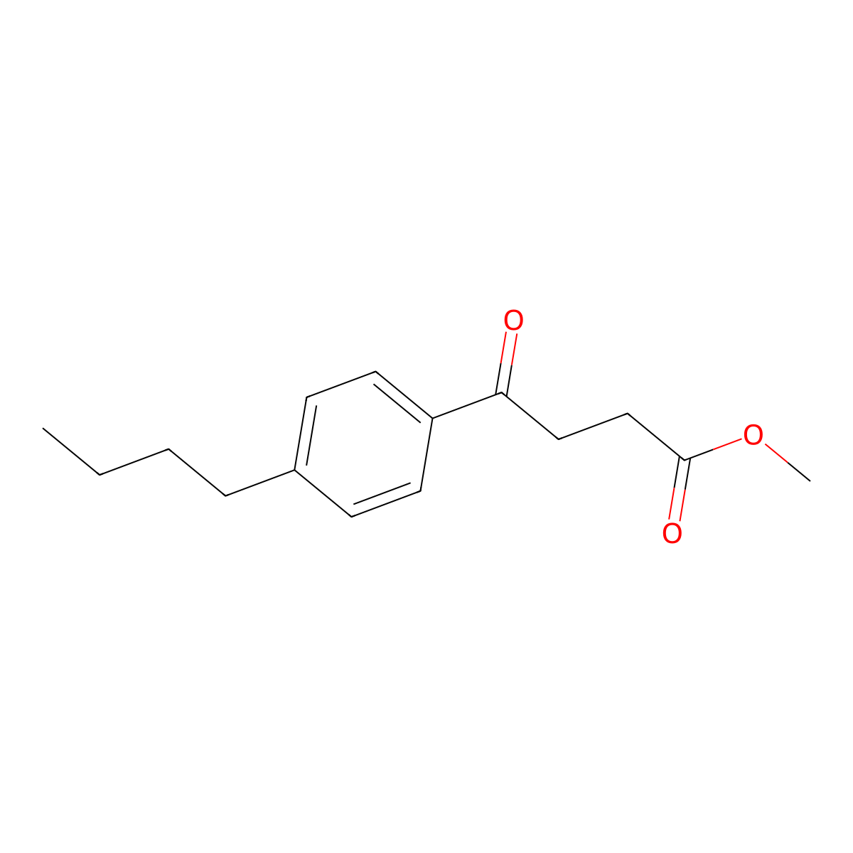 Methyl 4-(4-butylphenyl)-4-oxobutanoate molecular structure, CAS 1282059-63-5