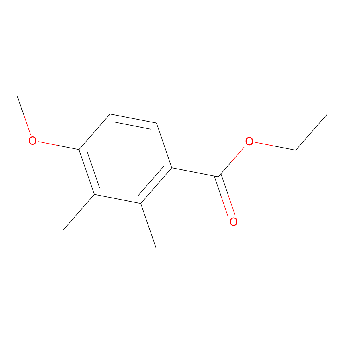 Ethyl 4-methoxy-2,3-dimethylbenzoate molecular structure, CAS 128209-84-7