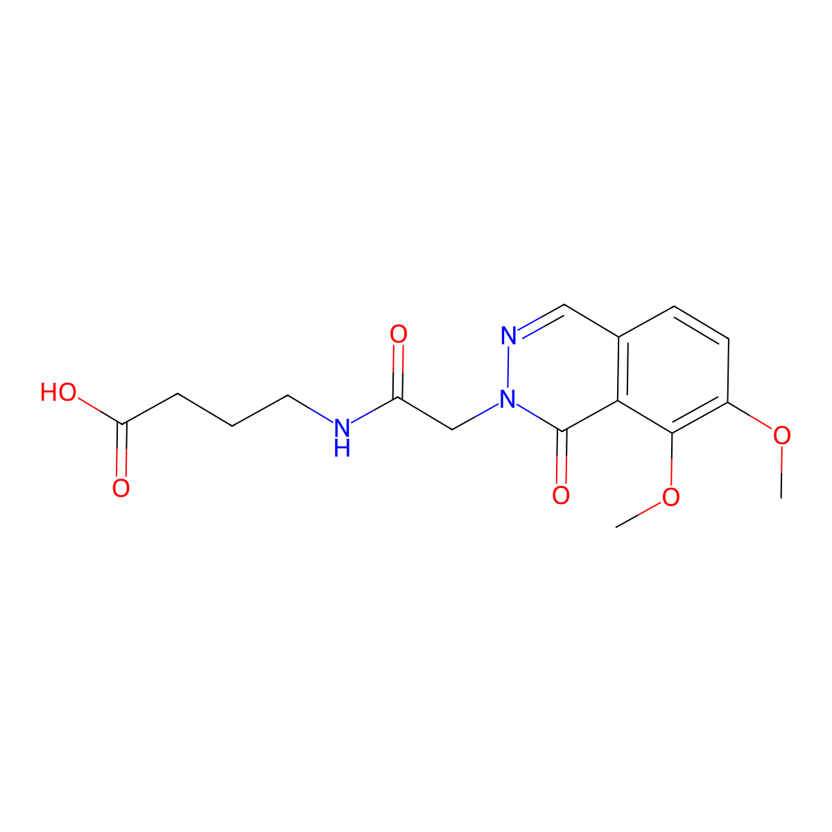 4-{[(7,8-dimethoxy-1-oxophthalazin-2(1H)-yl)acetyl]amino}butanoic acid molecular structure, CAS 1282096-41-6