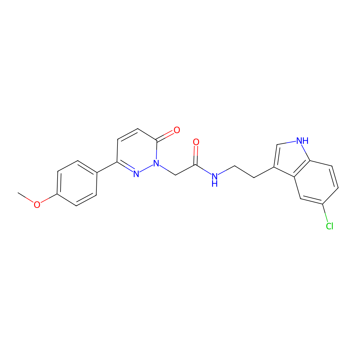 N-[2-(5-chloro-1H-indol-3-yl)ethyl]-2-[3-(4-methoxyphenyl)-6-oxopyridazin-1(6H)-yl]acetamide molecular structure, CAS 1282103-94-9