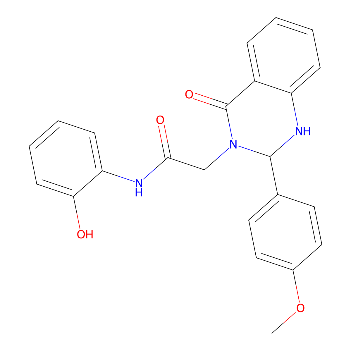 N-(2-hydroxyphenyl)-2-[2-(4-methoxyphenyl)-4-oxo-1,4-dihydroquinazolin-3(2H)-yl]acetamide molecular structure, CAS 1282110-18-2