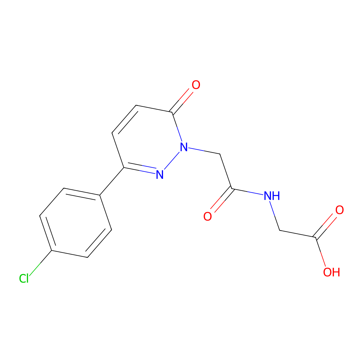 N-{[3-(4-chlorophenyl)-6-oxopyridazin-1(6H)-yl]acetyl}glycine molecular structure, CAS 1282119-98-5