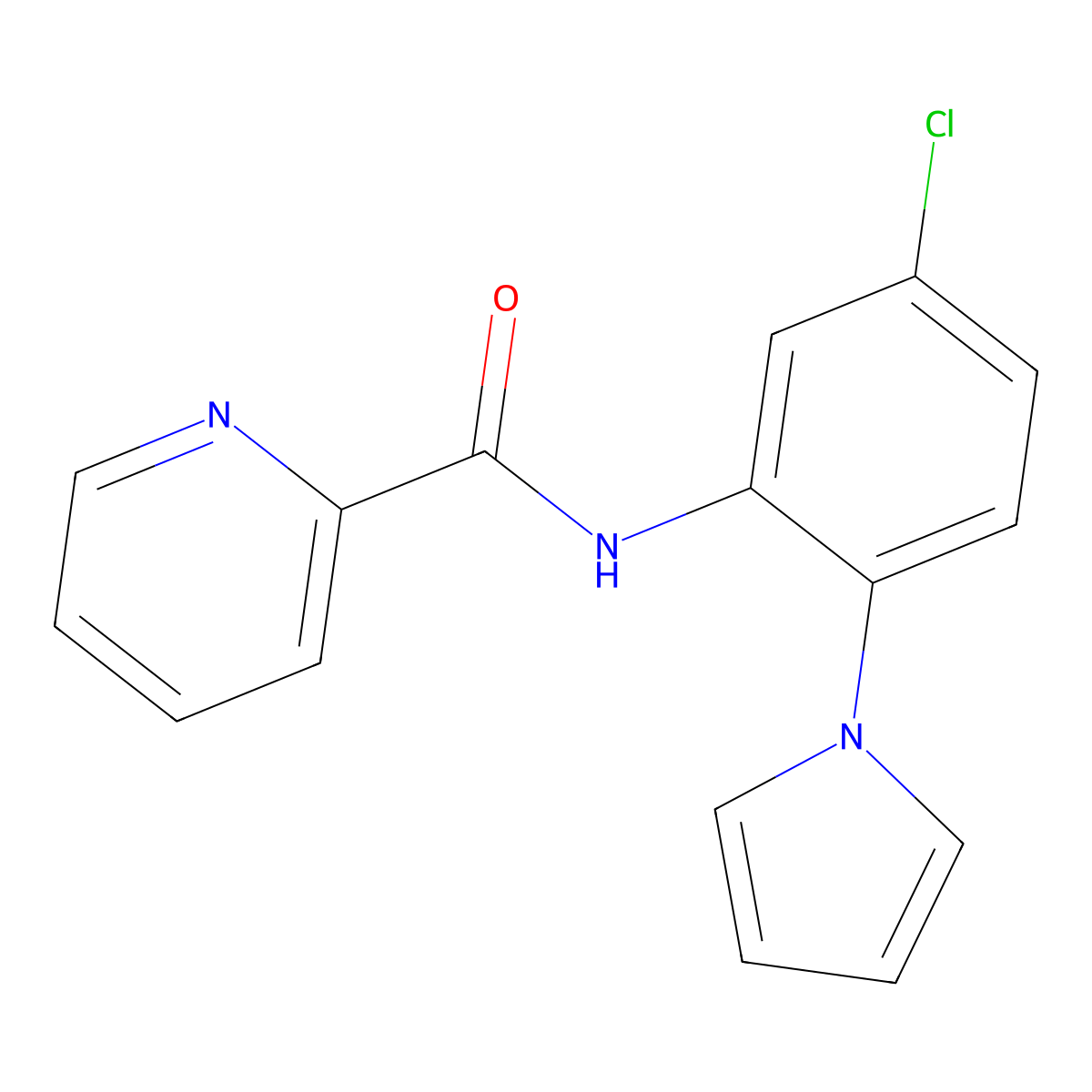 N-[5-chloro-2-(1H-pyrrol-1-yl)phenyl]pyridine-2-carboxamide molecular structure, CAS 1282120-74-4