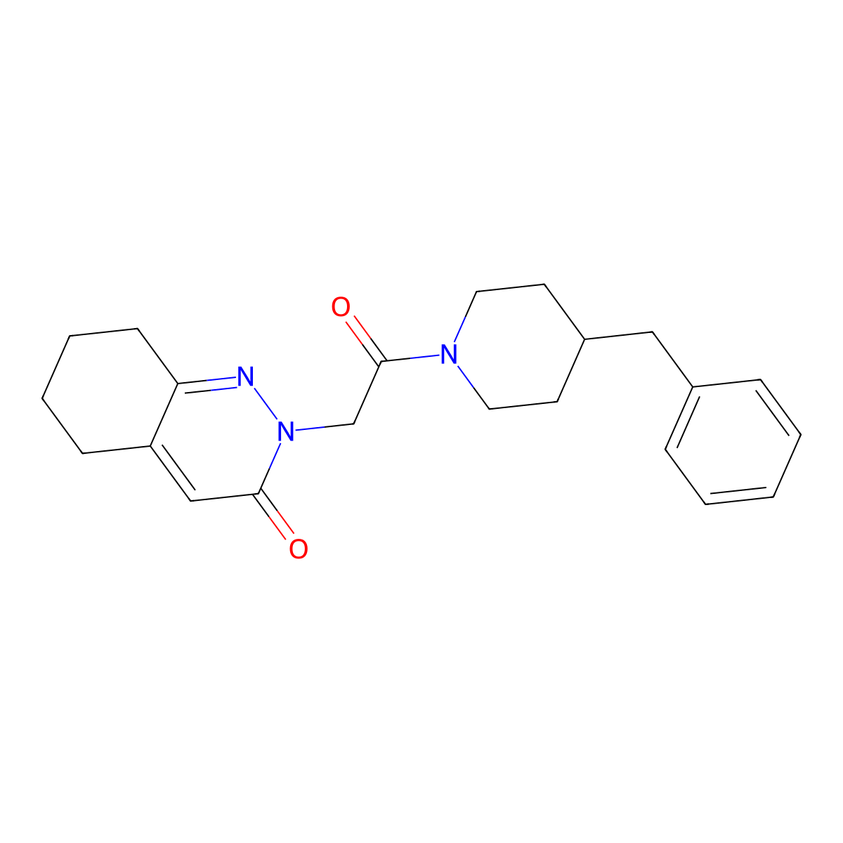 2-[2-(4-benzylpiperidino)-2-oxoethyl]-5,6,7,8-tetrahydro-3(2H)-cinnolinone molecular structure, CAS 1282121-63-4