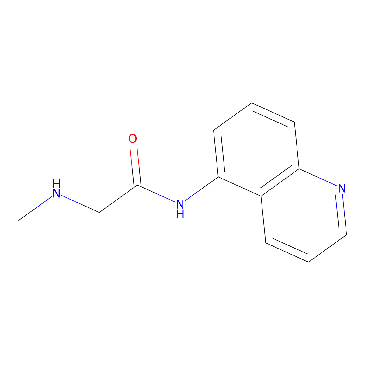 N~2~-methyl-N-quinolin-5-ylglycinamide molecular structure, CAS 1282128-82-8