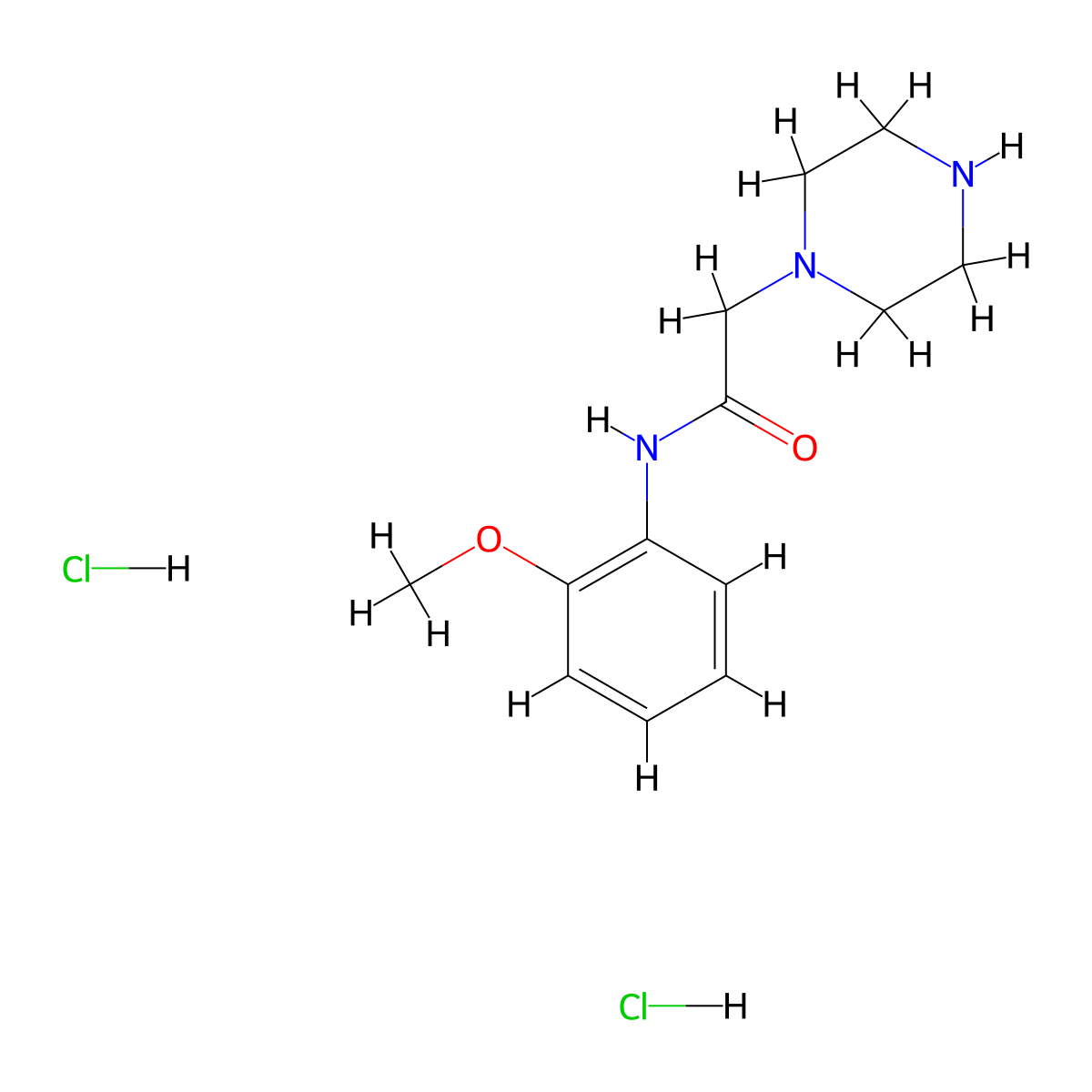 N-(2-methoxyphenyl)-2-(piperazin-1-yl)acetamide dihydrochloride molecular structure, CAS 1282132-13-1
