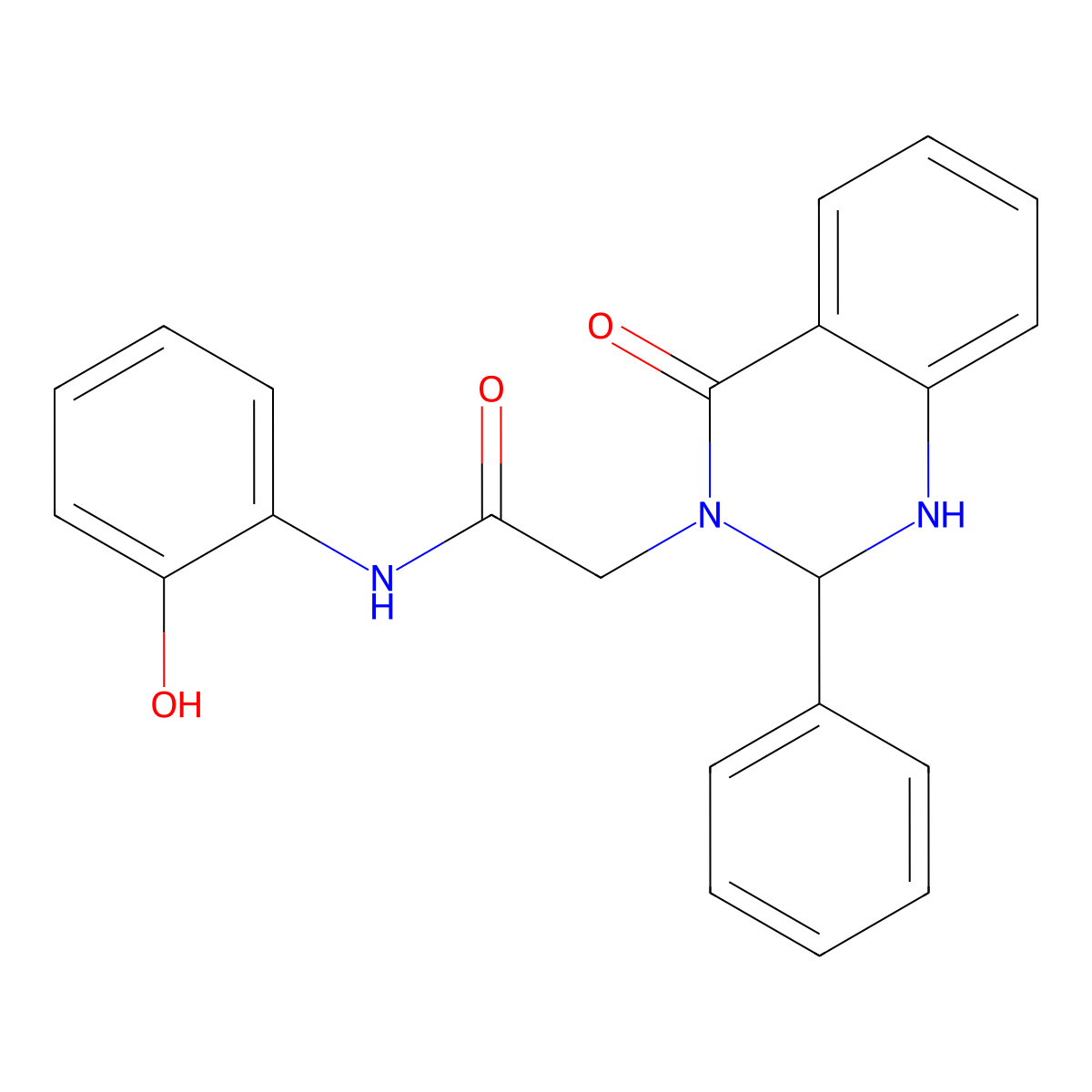 N-(2-hydroxyphenyl)-2-(4-oxo-2-phenyl-1,4-dihydroquinazolin-3(2H)-yl)acetamide molecular structure, CAS 1282133-63-4