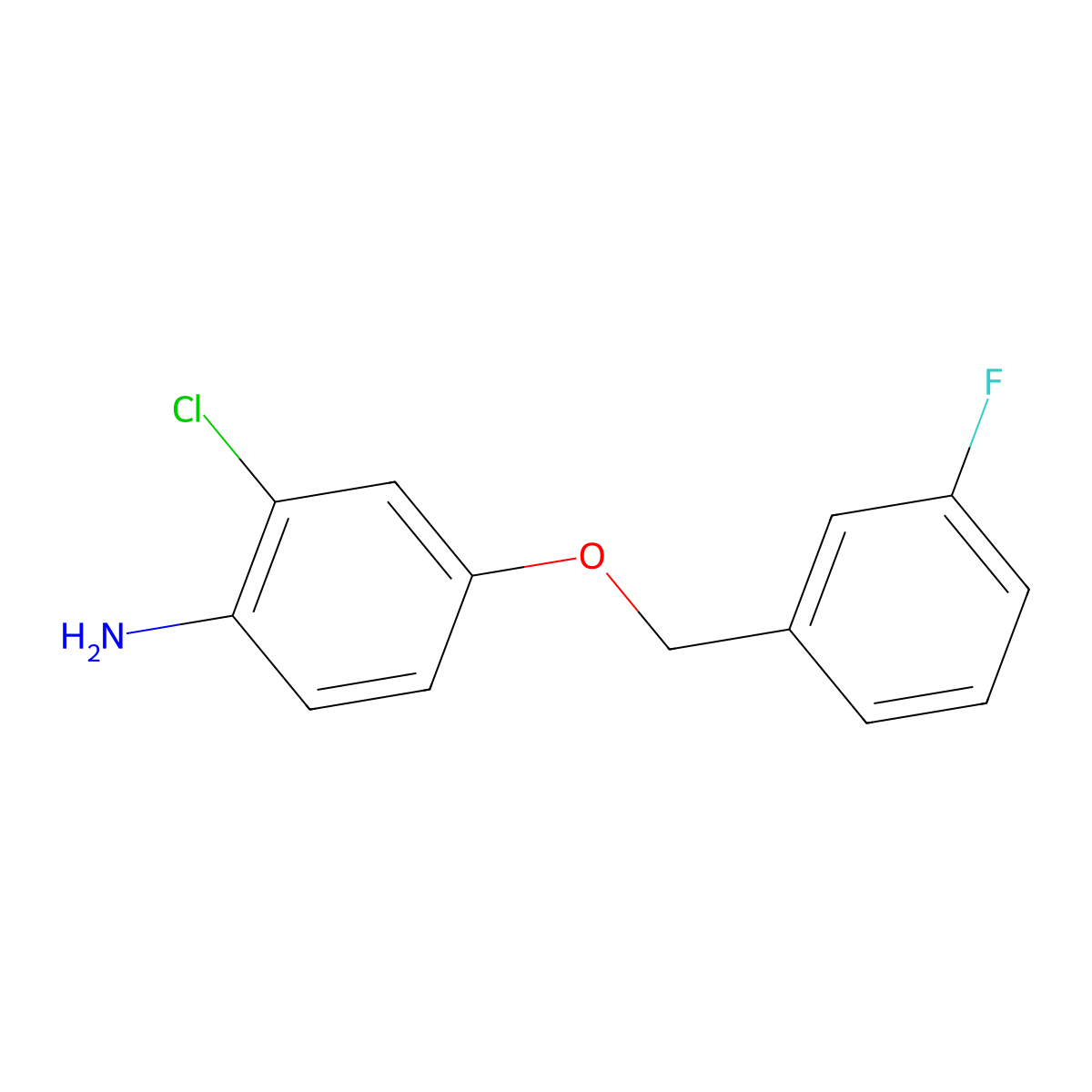 2-Chloro-4-(3-fluoro-benzyloxy)aniline molecular structure, CAS 1282168-62-0