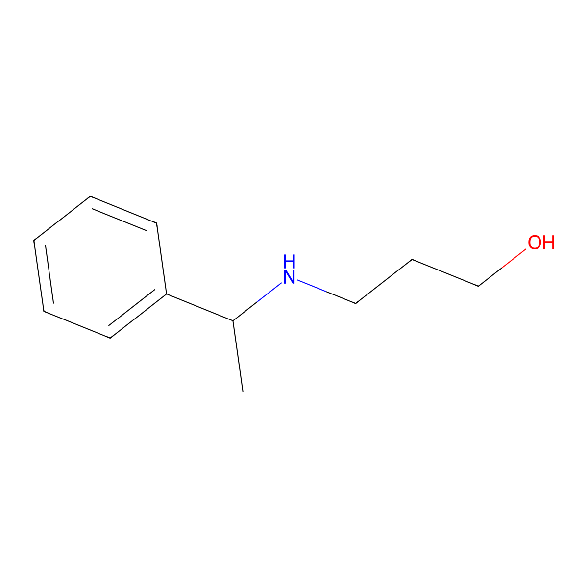 3-[(1-Phenylethyl)amino]propan-1-OL molecular structure, CAS 128218-35-9