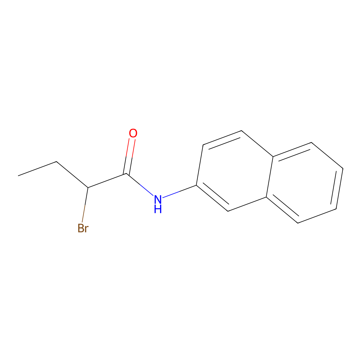 2-Bromo-N-2-naphthylbutanamide molecular structure, CAS 1282180-24-8