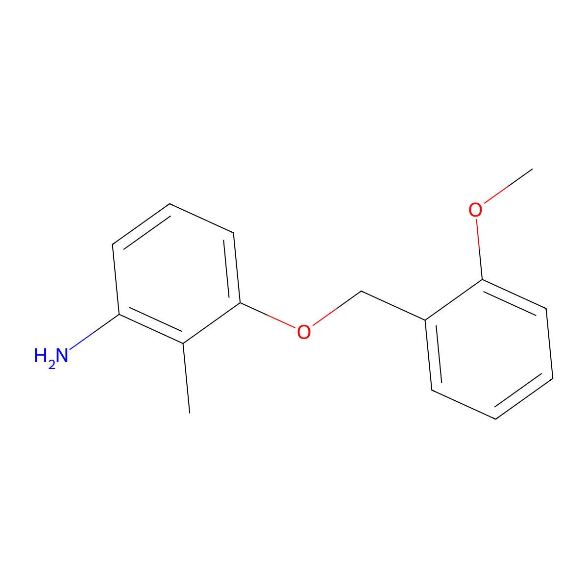 3-[(2-Methoxyphenyl)methoxy]-2-methylaniline molecular structure, CAS 1282185-33-4