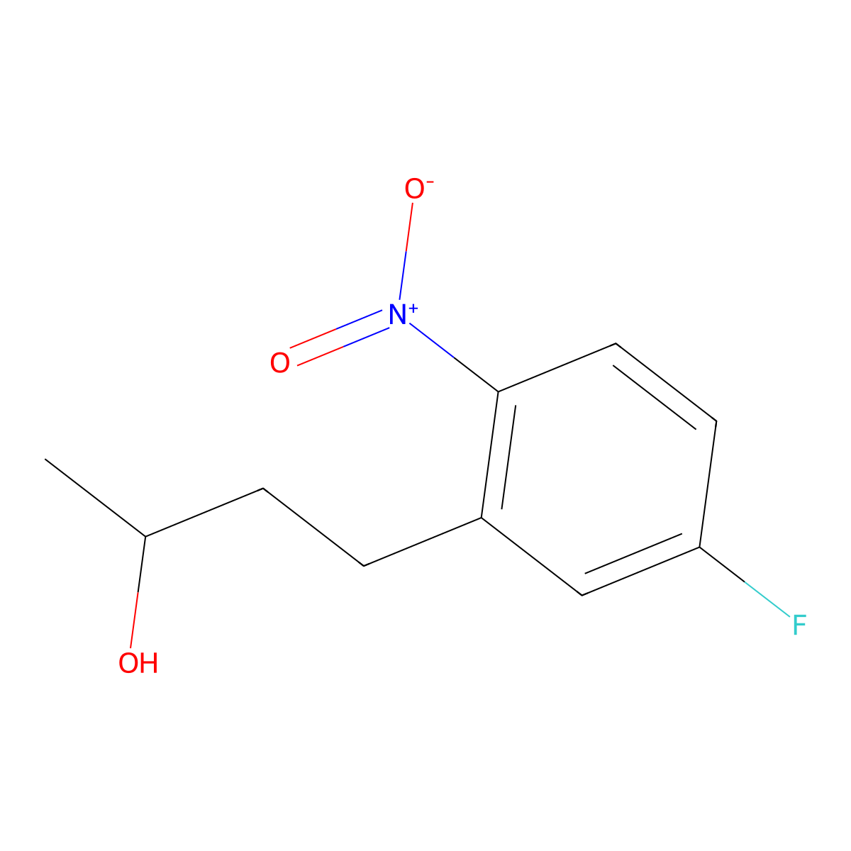 4-(5-Fluoro-2-nitrophenyl)butan-2-ol molecular structure, CAS 1282192-98-6