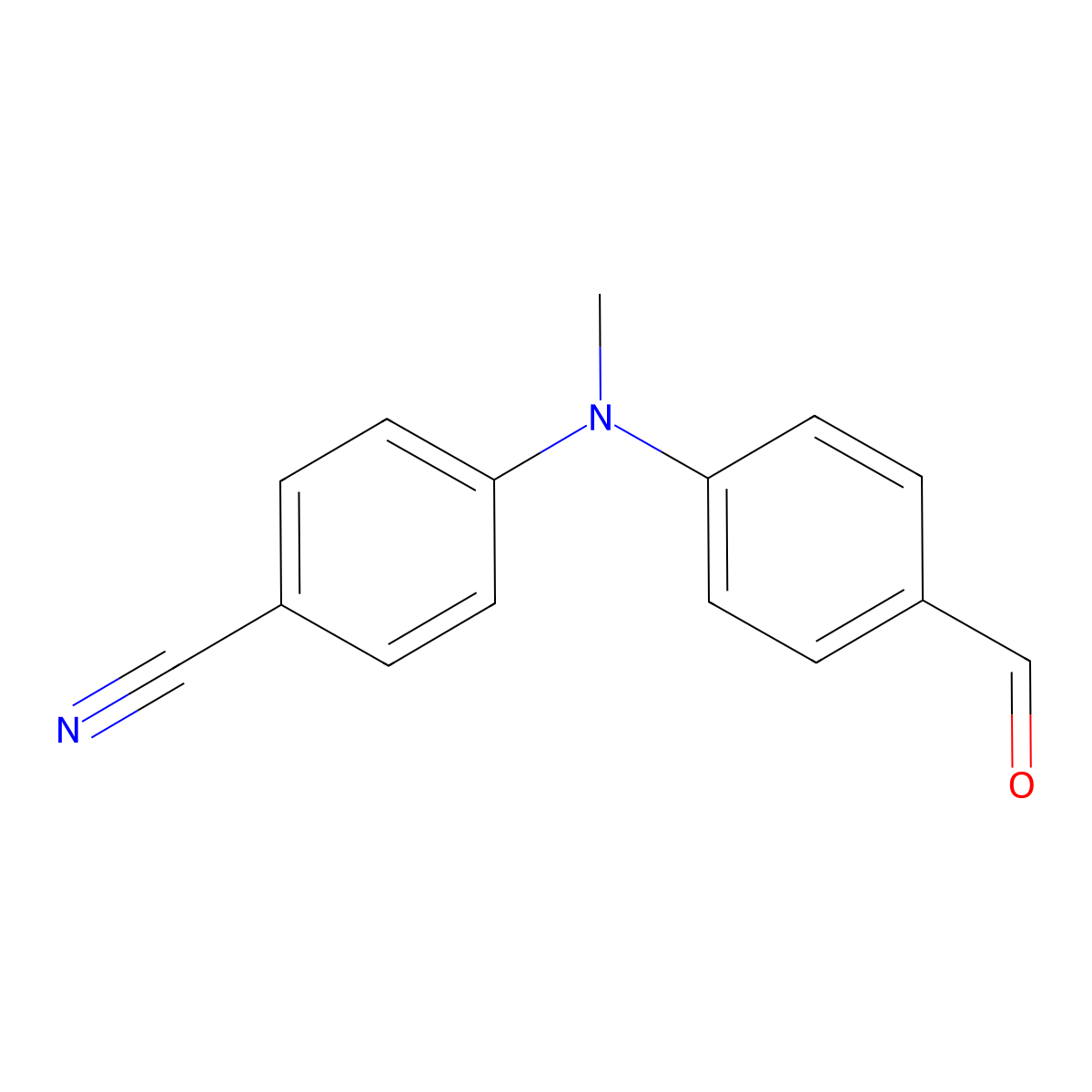 4-[(4-Formylphenyl)(methyl)amino]benzonitrile molecular structure, CAS 1282235-93-1