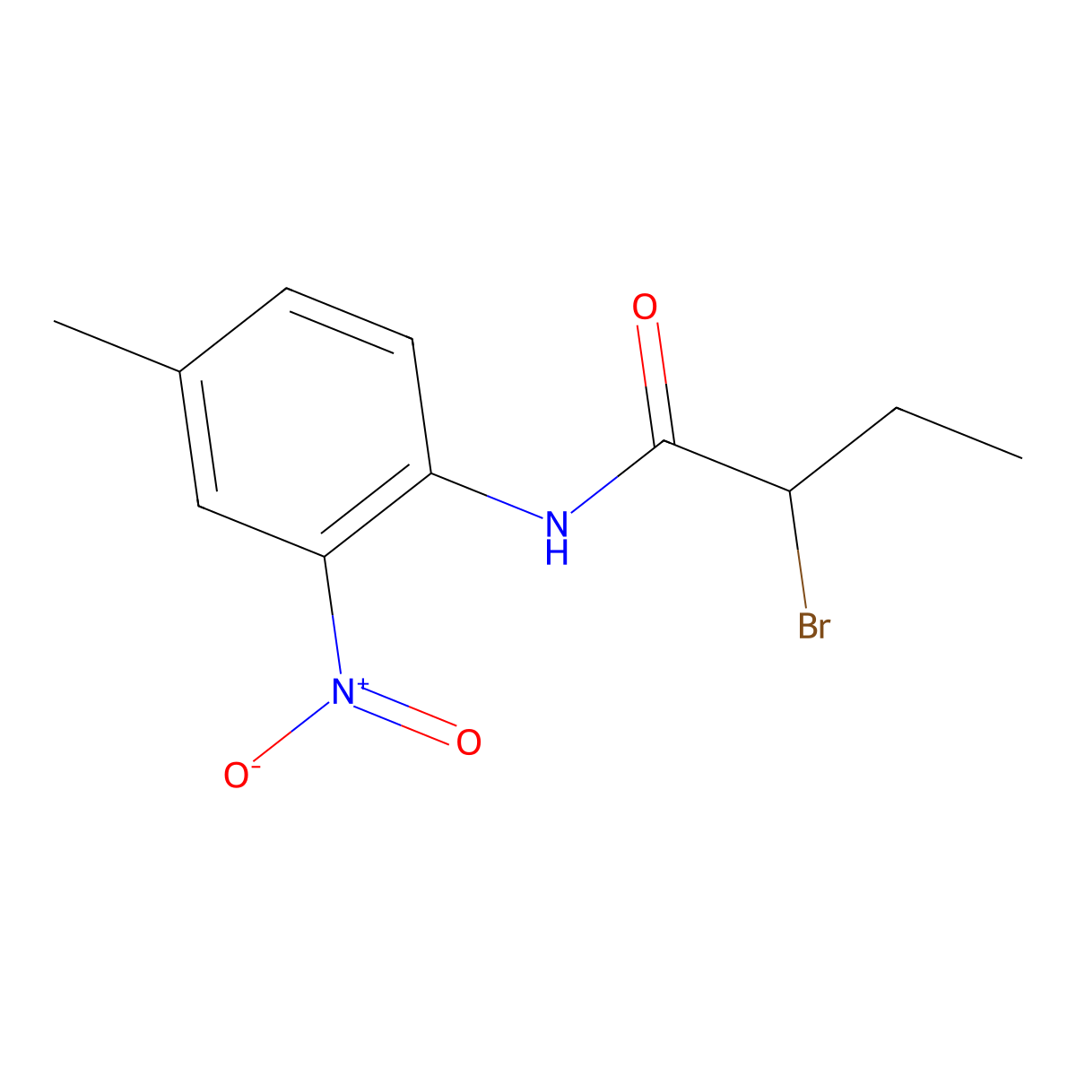 2-Bromo-N-(4-methyl-2-nitrophenyl)butanamide molecular structure, CAS 1282251-04-0