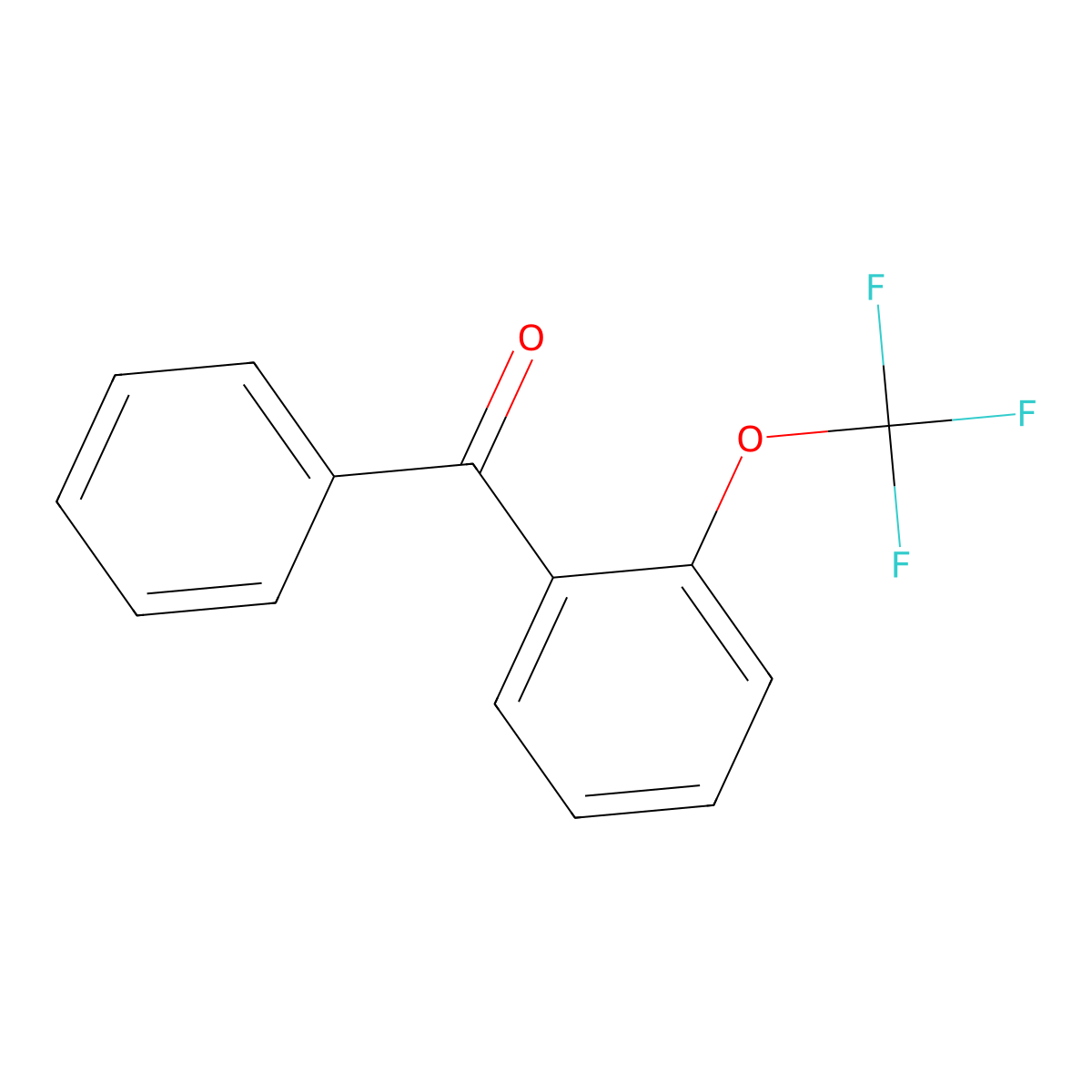 Phenyl-(2-trifluoromethoxy-phenyl)-methanone molecular structure, CAS 1282261-04-4
