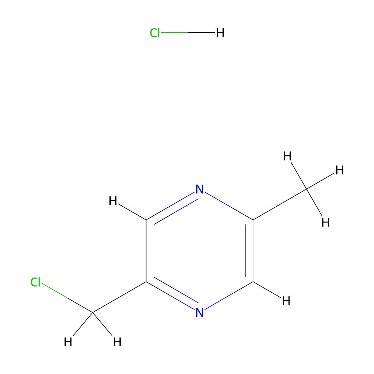 2-(Chloromethyl)-5-methylpyrazine hydrochloride molecular structure, CAS 128229-06-1