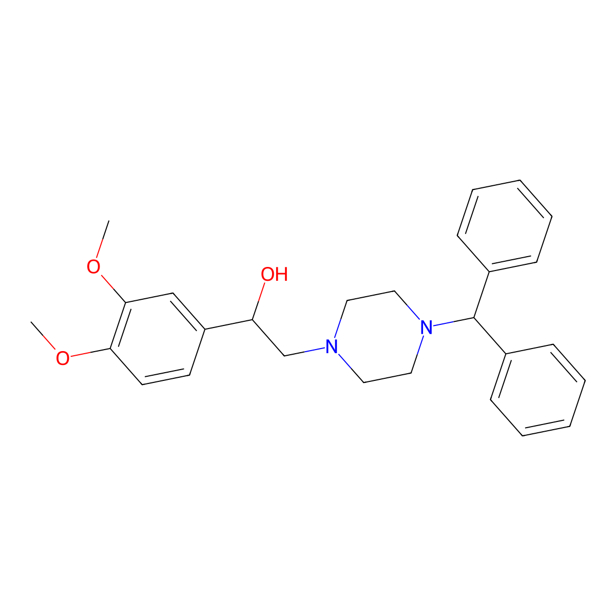Tamolarizine molecular structure, CAS 128229-52-7