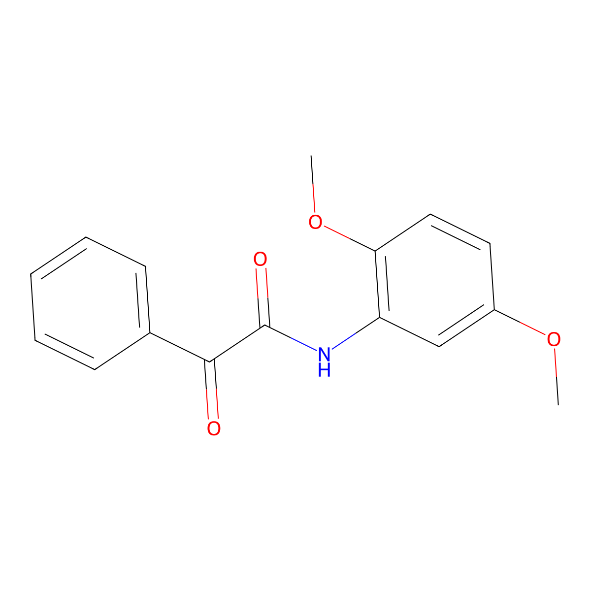 N-(2,5-Dimethoxyphenyl)-2-oxo-2-phenylacetamide molecular structure, CAS 1282334-72-8
