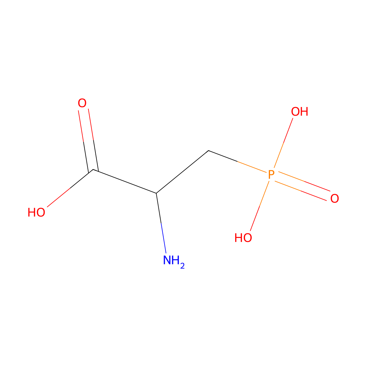 (2S)-2-Amino-3-phosphonopropanoic acid molecular structure, CAS 128241-72-5