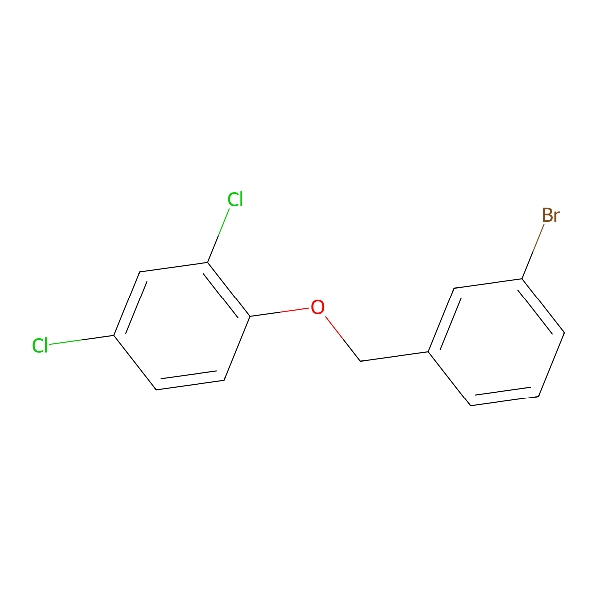 3-Bromobenzyl-(2,4-dichlorophenyl)ether molecular structure, CAS 1282442-16-3