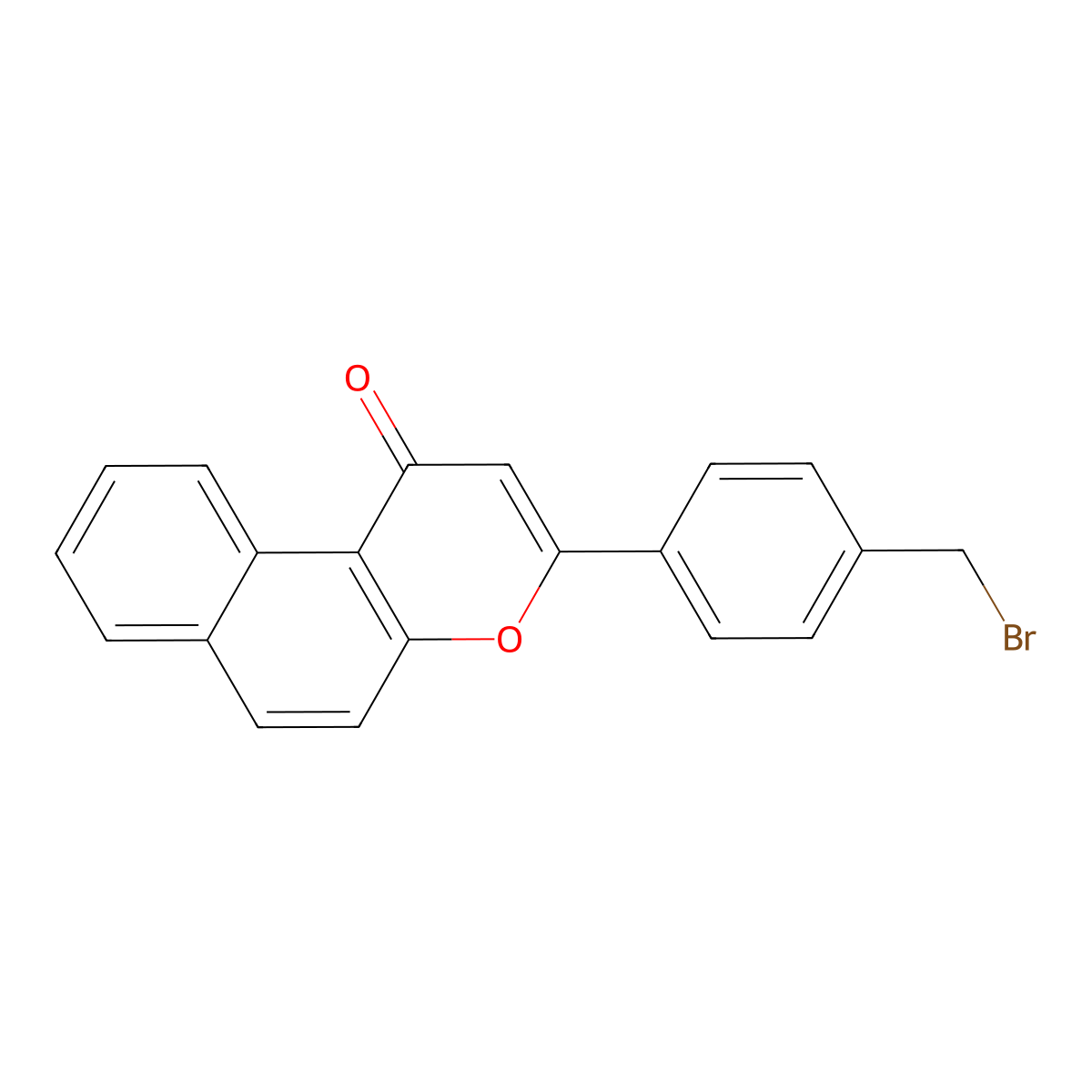 beta-Naphthoflavone-CH2-Br molecular structure, CAS 1282513-77-2