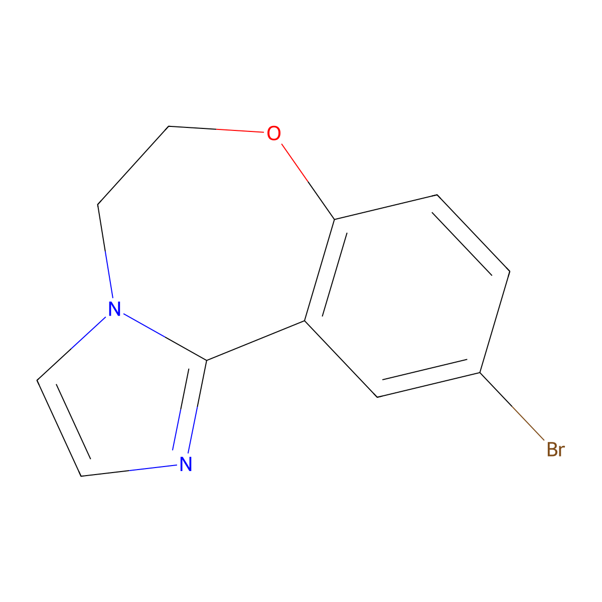 10-Bromo-5,6-dihydroimidazo[1,2-d][1,4]benzoxazepine molecular structure, CAS 1282516-56-6
