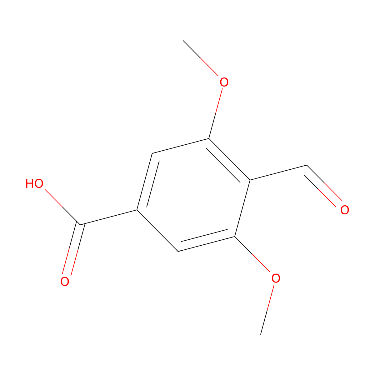 4-Formyl-3,5-dimethoxybenzoic acid molecular structure, CAS 1282549-15-8
