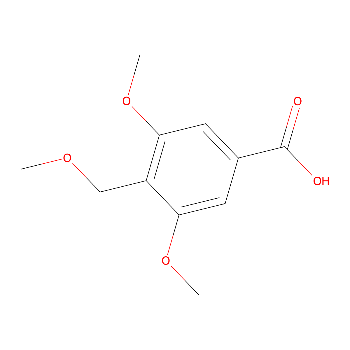 3,5-Dimethoxy-4-(methoxymethyl)benzoic acid molecular structure, CAS 1282549-93-2