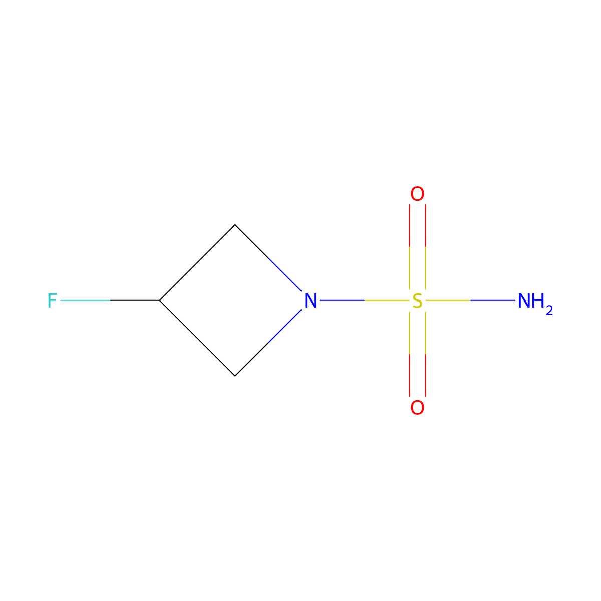 3-Fluoroazetidine-1-sulfonamide molecular structure, CAS 1282551-33-0