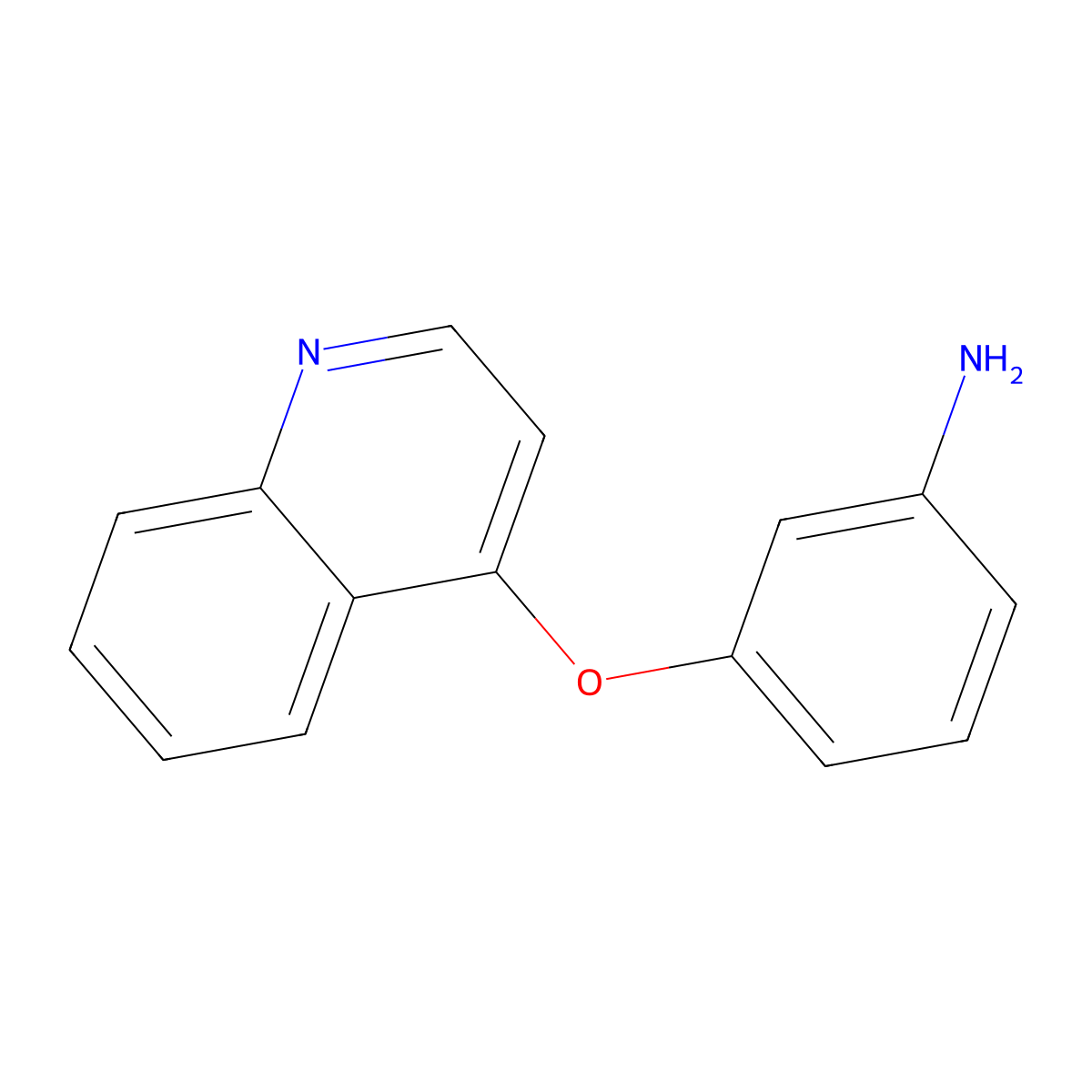 3-(Quinolin-4-yloxy)aniline molecular structure, CAS 1282557-70-3